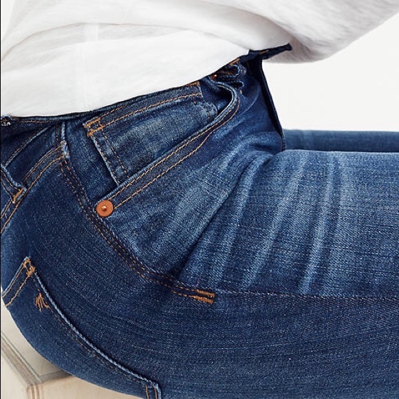 Madewell Skinny Skinny 8” Riverdale Wash 25 F9016 - Picture 4 of 14